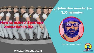 How to make a Zoetrope animation in 3D [upl. by Kalindi]