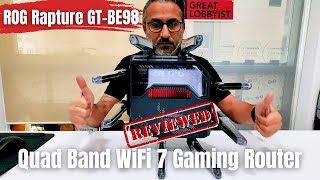 ROG Rapture GTBE98  WIFI 7 Quad Band Gaming Router [upl. by Christoffer682]