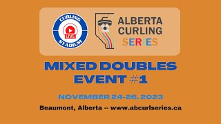 SluchinskiSluchinski vs MunroeLeong  Draw 6  Alberta Curling Series Mixed Doubles  Event 1 [upl. by Rogerio965]