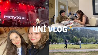 VLOG  Samsun’da Üniversite Hayatı  Ders Çalışıyoruz Etkinlikler Bölüm Pikniği Konserler✨🎸vlog [upl. by Amin]