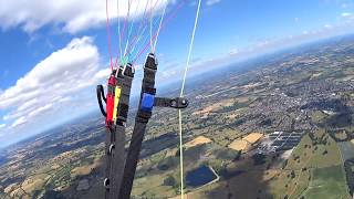 PARAGLIDING XC  Llangollen to Long Mountain [upl. by Esinal412]