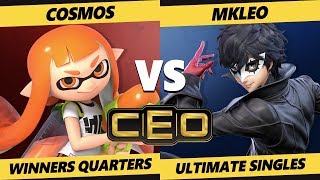 CEO 2019 SSBU  PG  Cosmos Inkling Vs FOX MVG  MkLeo Joker Smash Ultimate Tournament WQ [upl. by Luce717]