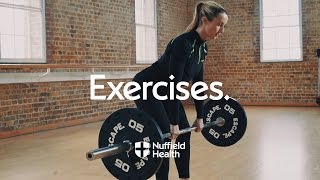 Romanian Deadlift  Nuffield Health [upl. by Rafaelof]