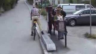 Bicycle Lift in Trondheim Norway [upl. by Atilahs]