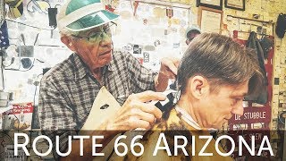 💈 History amp Haircut with National Treasure Guardian Angel of Route 66  Seligman AZ [upl. by Winifred]