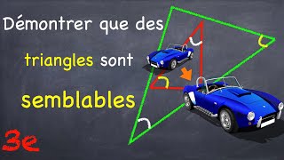 Démontrer que des triangles sont semblables [upl. by Server789]