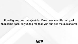 Stefflon Don  Dat a Dat Lyrics Jada Kingdom diss duttymoneyriddim Round 1 [upl. by Rotow389]