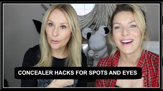 CONCEALER HACKS FROM THE BEAUTY HAGS [upl. by Ernesta]