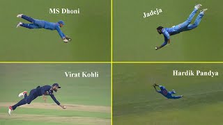 Indian Fielders 10 Amazing Catches In Cricket 🦅 [upl. by Shotton]