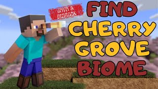 How to Find a Cherry Grove Biome in Minecraft Java amp Bedrock  Minecraft Tutorial [upl. by May]