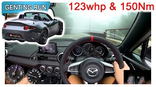 Part 22  2018 ND2 Mazda MX5 15L 6MT  Malaysia POV Genting Run 冲上云霄 CC Subtitle [upl. by Reider]