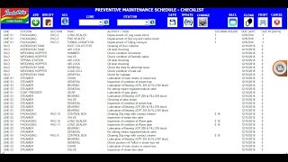 Preventive Maintenance System using Excel VBA Automation [upl. by Anetsirhc]