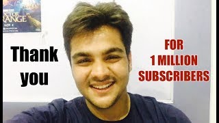 Thank you for 1 MILLION SUBSCRIBERS  Ashish Chanchlani [upl. by Normi]