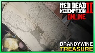 BrandyWine Drop Treasure Map Rank Up  Red Dead Redemption 2 Online  RDR2 Online Treasure [upl. by Chick]