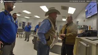 Muscogee Nation body cam Okmulgee County Jail 121823 [upl. by Asela779]