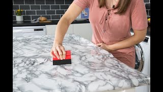 How to cover your worktops using dcfix selfadhesive vinyl film [upl. by Alverta]