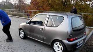 Fiat Seicento 14 16v 140HP kitcar standing start [upl. by Albric]