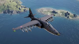 Arma 3 Sukhoi Su25 Close Air Support using S8 Rockets [upl. by Graehme]