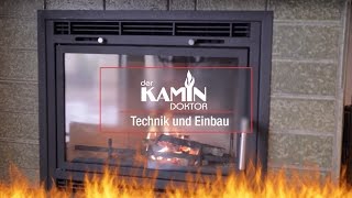 Technik und Einbau  Kaminkassette zum Nachrüsten offener Kamine [upl. by Alyam]