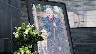 Angladd Rhodri Morgan cyn Brif Weinidog Cymru  Funeral of former First Minister Rhodri Morgan [upl. by Bridgid]