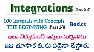 Integrations in Telugu  Part 1  Indefinite integrals in Telugu  Root Maths Academy [upl. by Mattah]