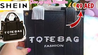 SHEIN Tote Bag honest review  tote bag review  GlowupwithShagufta [upl. by Akinna]