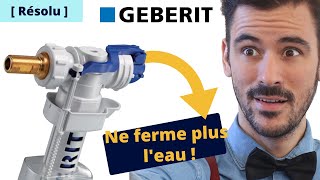 Mon robinet flotteur GEBERIT ne ferme plus l’eau  Dépannage en live [upl. by Akirre]