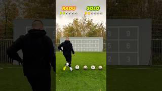 👻 RADU vs SOLO🔥 Who will win 🎯⚽️ football soccer skills challenge shortsfootball [upl. by Choong]