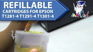 InkOwl Spongeless Refill Cartridges for EPSON T12814 T12914 T13014 [upl. by Ainek]