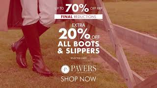 Pavers Shoes  Extra 20 off all boots amp slippers [upl. by Erlandson161]