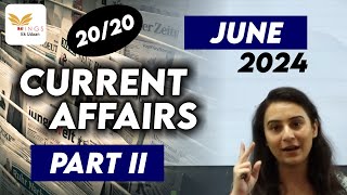 Set 26  Important MCQs PART II June 2024 CURRENT AFFAIRS by Yashodhra ma’am [upl. by Malvin]