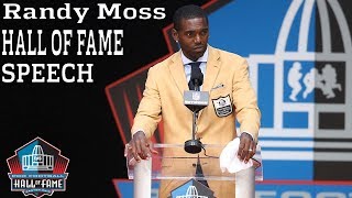 Randy Moss FULL Hall of Fame Speech  2018 Pro Football Hall of Fame  NFL [upl. by Auohc]