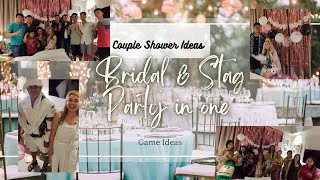 Bridal Shower and Stag Party all in One ☝️ Fun and Naughty Game ideas for Couple CoEd Shower [upl. by Tarfe]