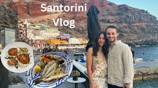 OIA SANTORINI VLOG  exploring oia caldera views favorite restaurants amp boat excursions [upl. by Osei]