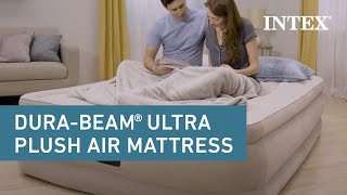 Intex® 18in DuraBeam® Plus Ultra Plush Air Mattress [upl. by Sheeree]