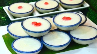 How to Make Thai Steamed Coconut Pudding ขนมถ้วย [upl. by Weaver]