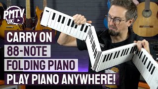 CarryOn 88Key Folding Piano  Review amp Demo  A Foldable MIDI Keyboard amp Digital Piano [upl. by Yenwat730]