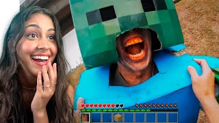 Joguei Minecraft na VIDA REAL [upl. by Akiraa566]