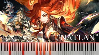 Natlan Main Theme  Genshin Impact OST  Piano Arrangement Score PDF Available [upl. by Neelia]