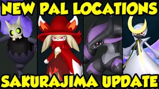 ALL 24 NEW PALS IN PALWORLD SAKURAJIMA UPDATE  ALL NEW PAL LOCATIONS 【Sakurajima Update】 [upl. by Lipman]