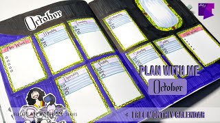 DISNEY VILLAINS are my inspiration for my OCTOBER Bullet Journal Plan  Free Monthly Calendar bujo [upl. by Adnofal]