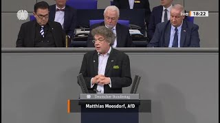 AKTUELL  REDE MATTHIAS MOSSDORF  AFD  AM 13MÄRZ IM DEUTSCHEN BUNDESTAG IN BERLIN [upl. by Engelhart]