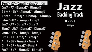 Jazz 251 Backing Track All keys 120 bpm [upl. by Notsecnirp65]