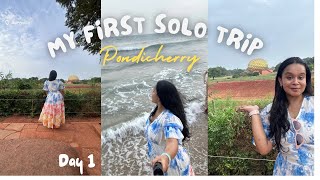 Pondicherry Day 1  My First Solo Trip  Pondicherry Itinerary [upl. by Hermione166]