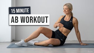 15 MIN STRONG ABS Workout  Killer Abs amp Core No Equipment No Repeat Home Workout [upl. by Rennoc]