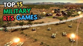 TOP 15 MILITARY RTS GAMES FOR PC [upl. by Orgel]