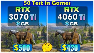 RTX 3070 Ti vs RTX 4060 Ti  Test in 50 games at 1080P max settings [upl. by Doak400]