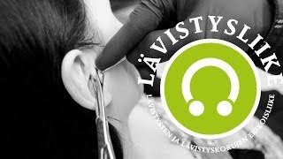 Lävistysliike  Tragus Piercing [upl. by Gatian]