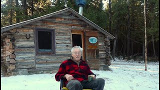 Special Winter Visit Martins Old Off Grid Log Cabin247 [upl. by Lancelot]