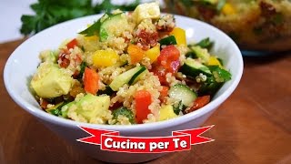 Insalata di quinoa  Ricetta Vegana [upl. by Knapp]